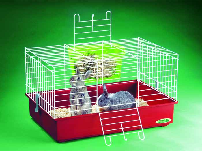 Preturi Animale de companie - Imac - Cusca Cavia 3 Alb/Rosu
