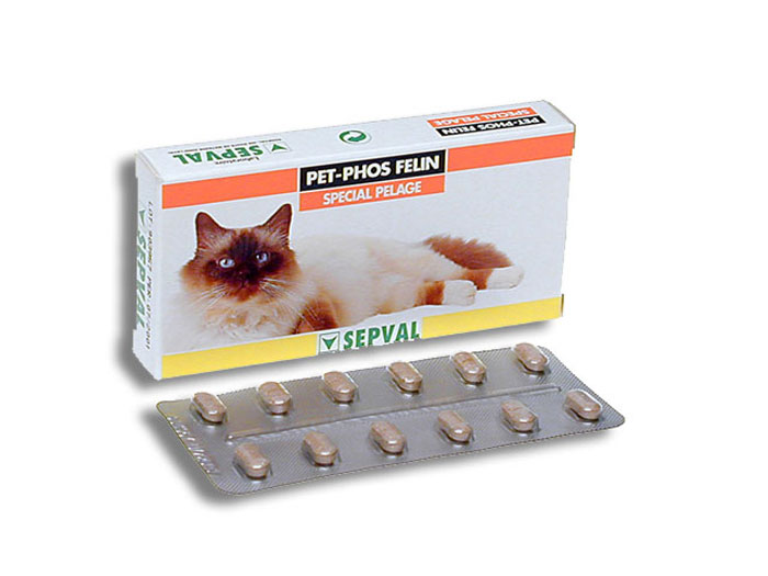 Preturi Animale de companie - Sogeval-PetPhos - Pet Phos Feline Special Pelage  36 Tablete