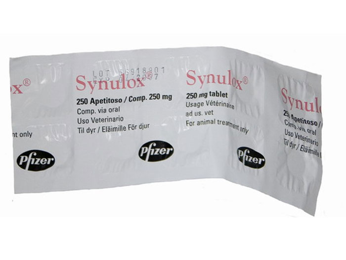 Preturi Animale de companie - Pfizer - Synulox Tablete 250 mg blister 10tb