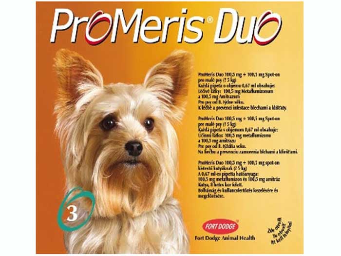 Preturi Animale de companie - Fort-Dodge - ProMeris Duo Spot-On Caine S 0,67 ml